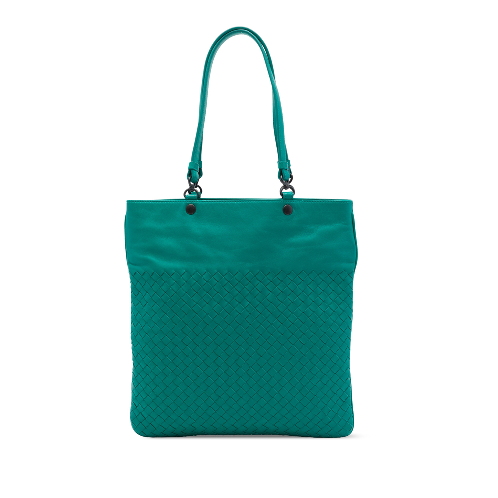 Pre-Loved Bottega Veneta Nappa Intrecciato Flat Tote